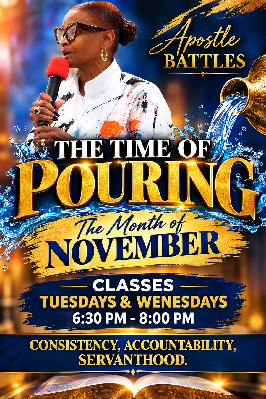 The Time of Pouring flyer